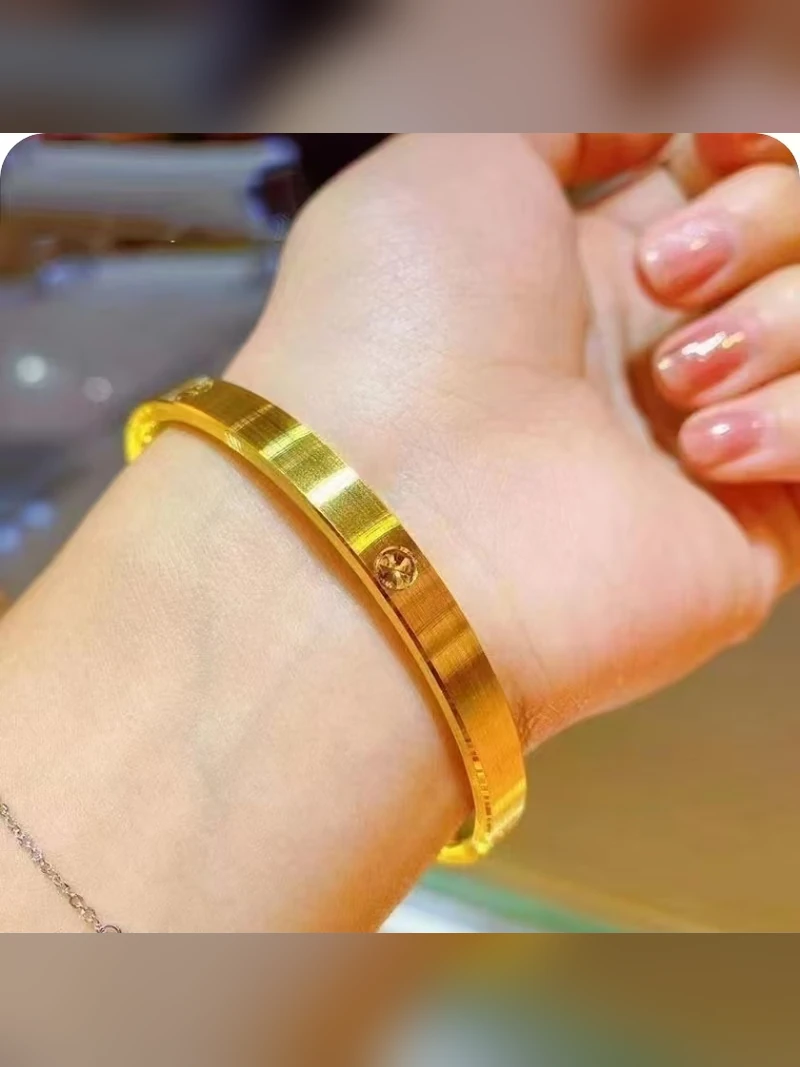 Roman Motif Gold Cuff