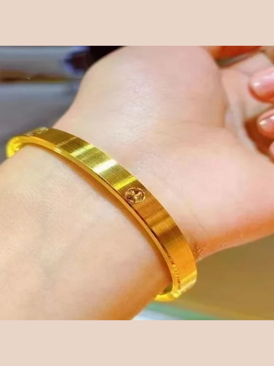 Roman Motif Gold Cuff