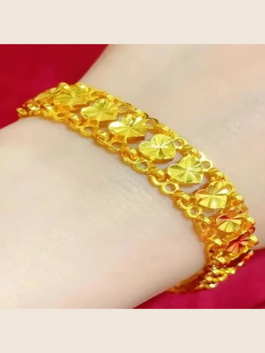 Gold Crystal Link Bracelet