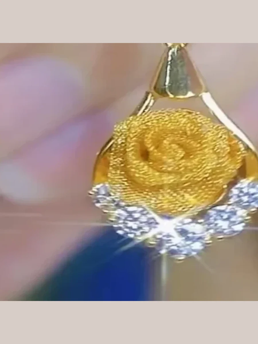 Gold Floral Coin Earrings