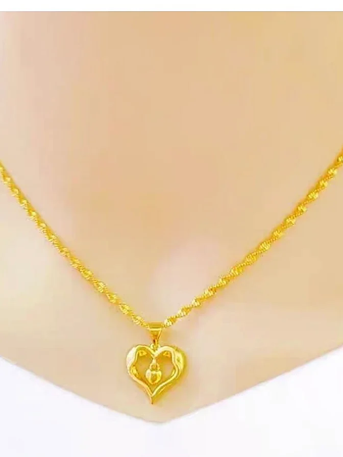 Open Heart Pendant Necklace