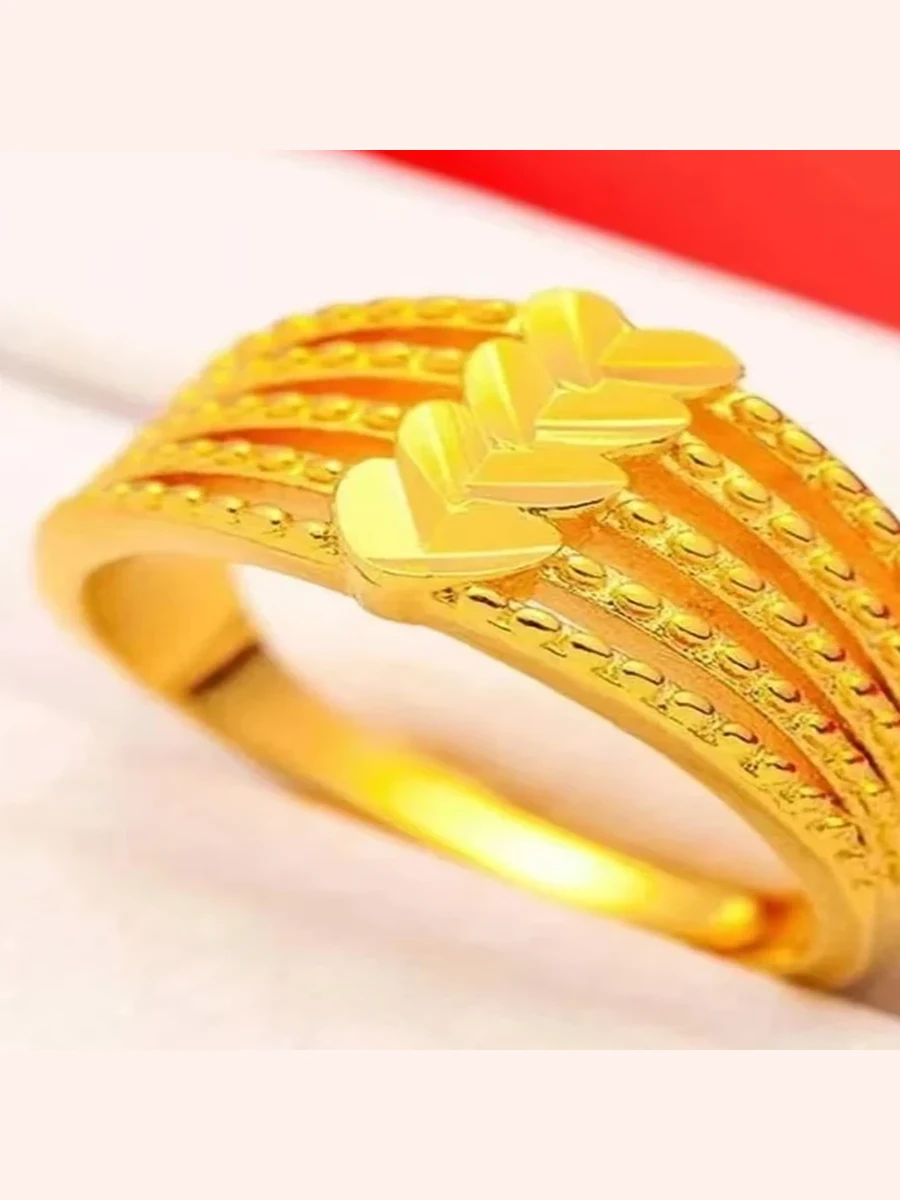 Textured Gold Dome Ring