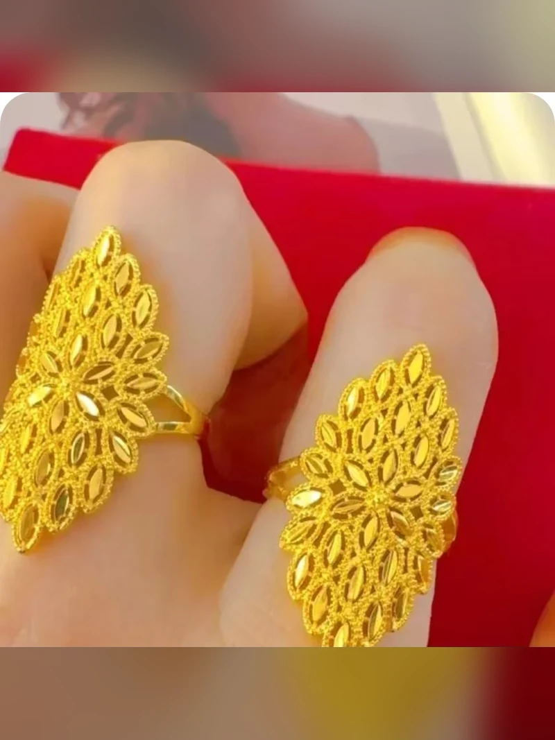 Filigree Gold Statement Ring