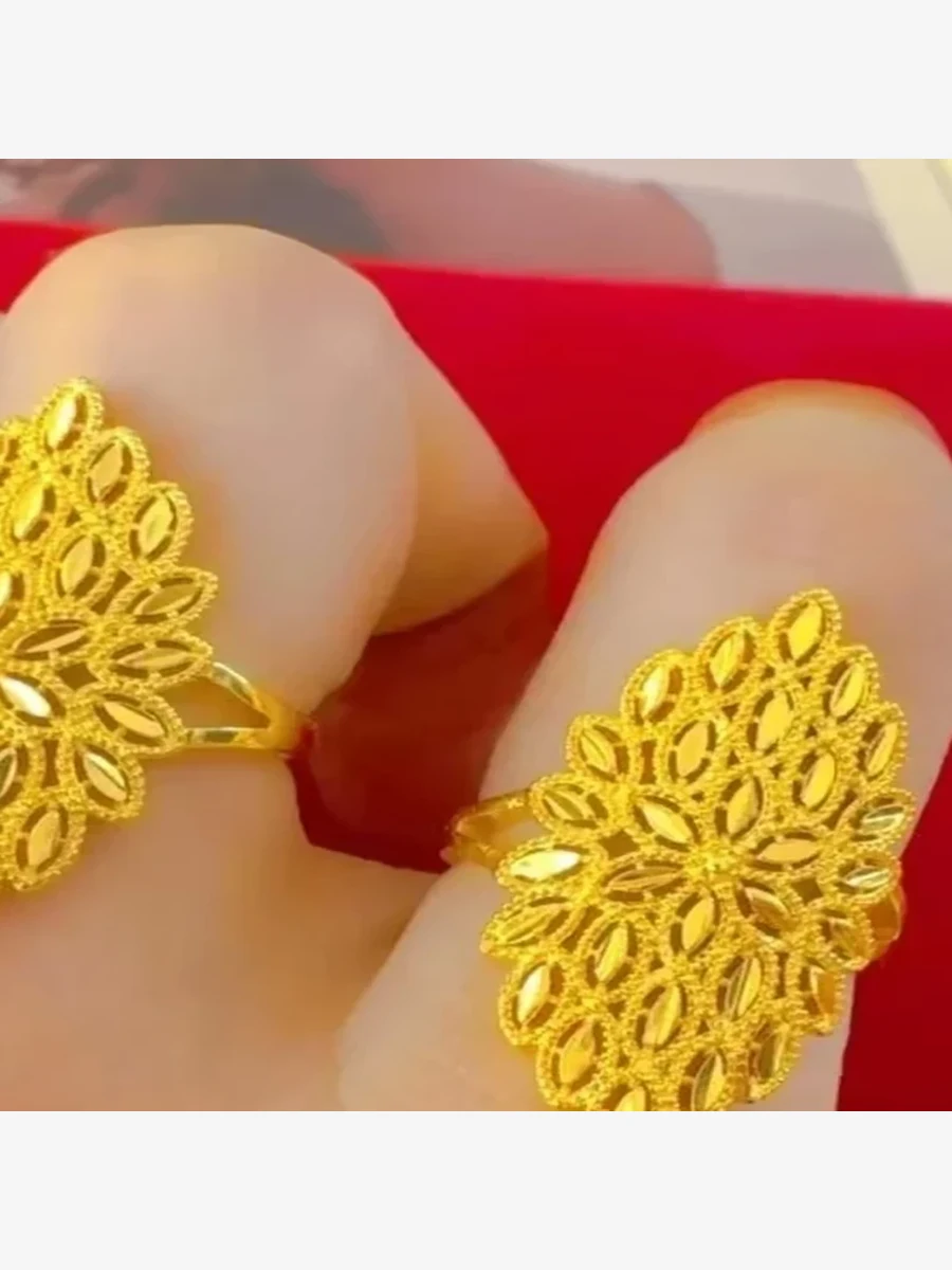 Filigree Gold Statement Ring