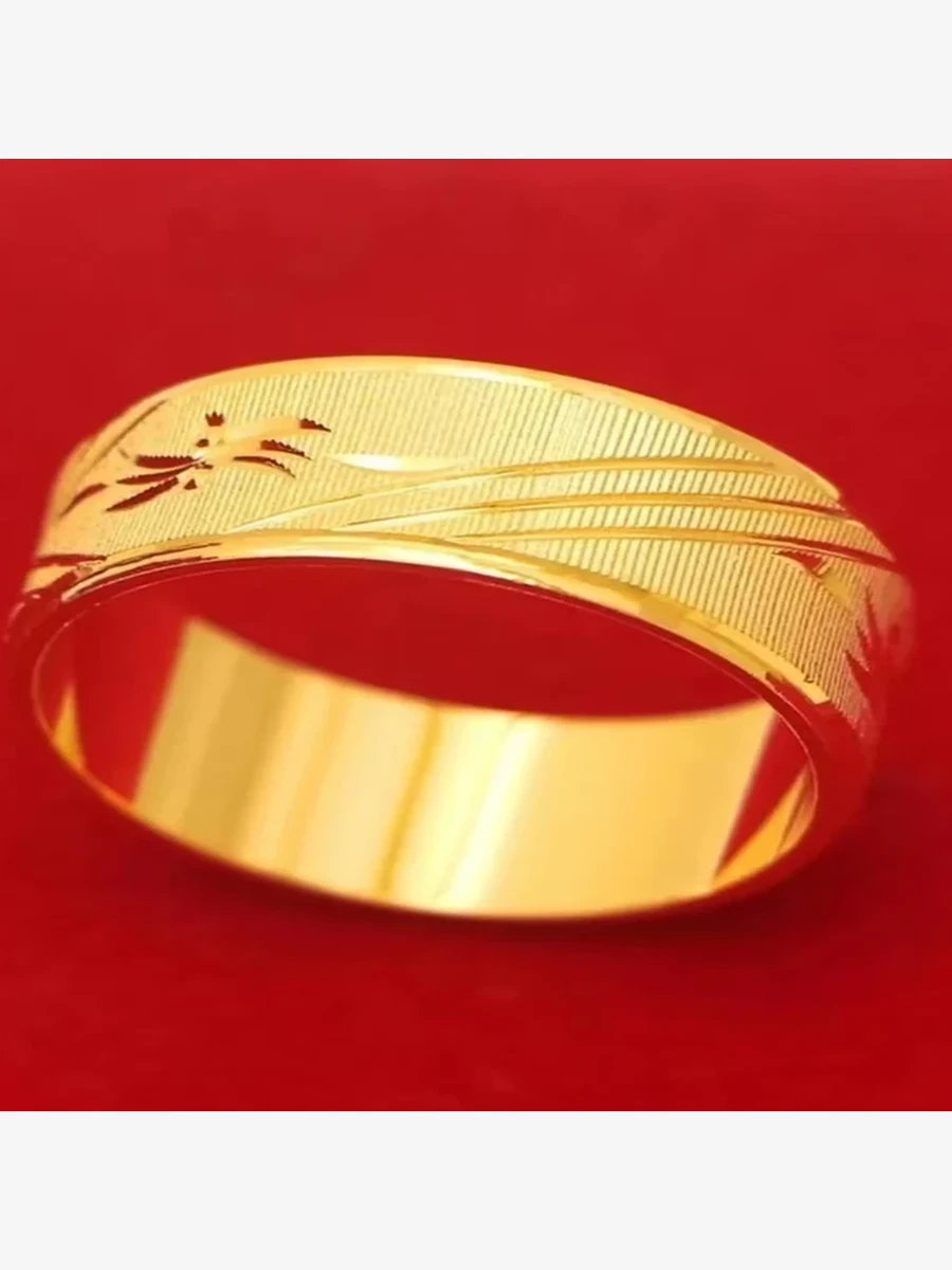 Satin Wide Gold Band