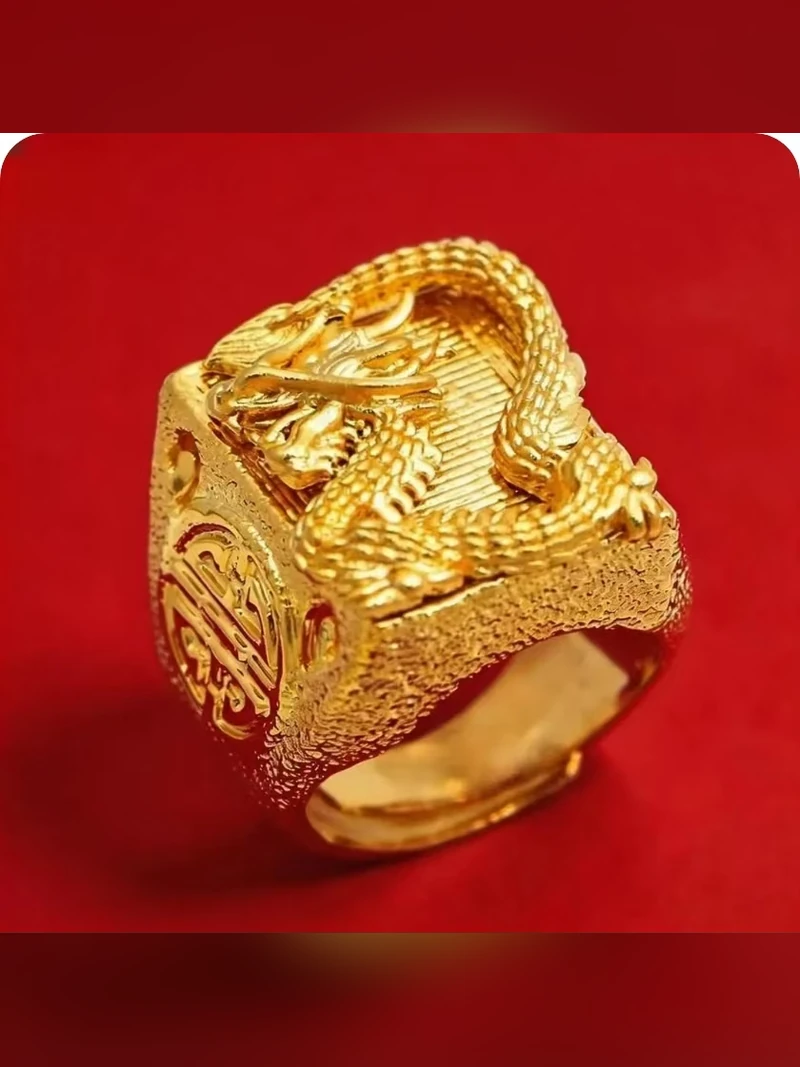 Dragon Relief Statement Ring