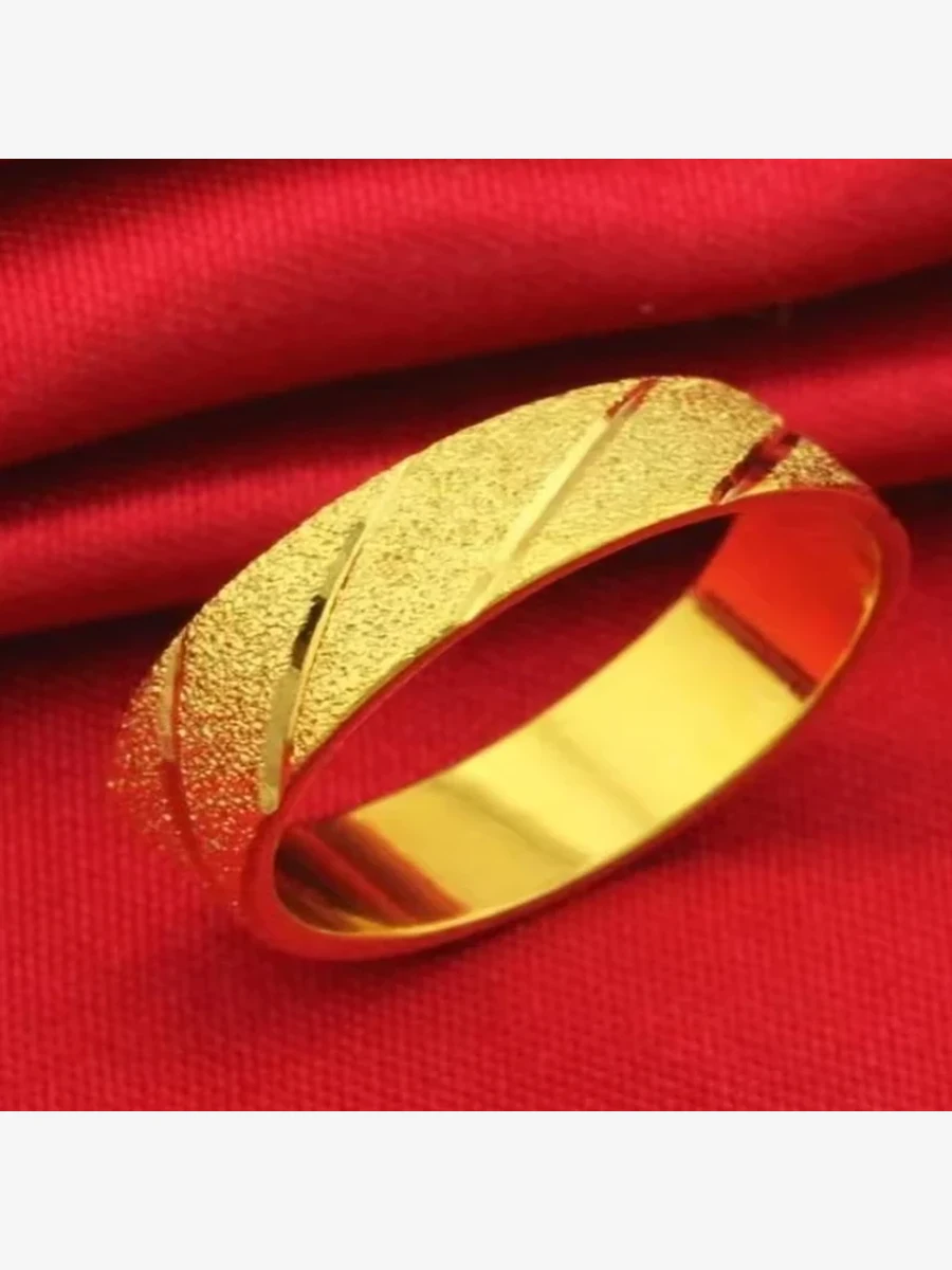 Satin Cut Gold Band