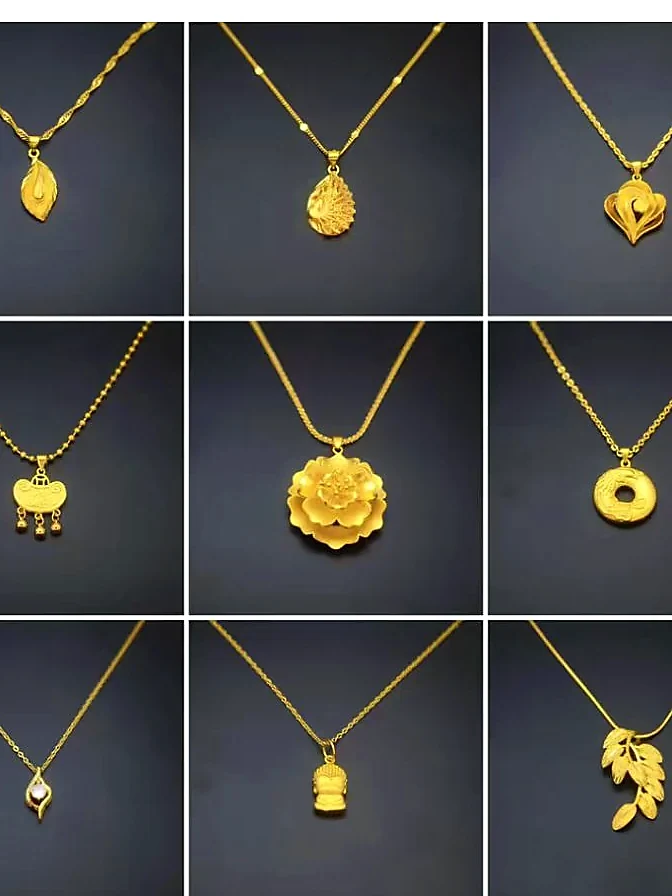 Mini Gold Charm Necklace Selection