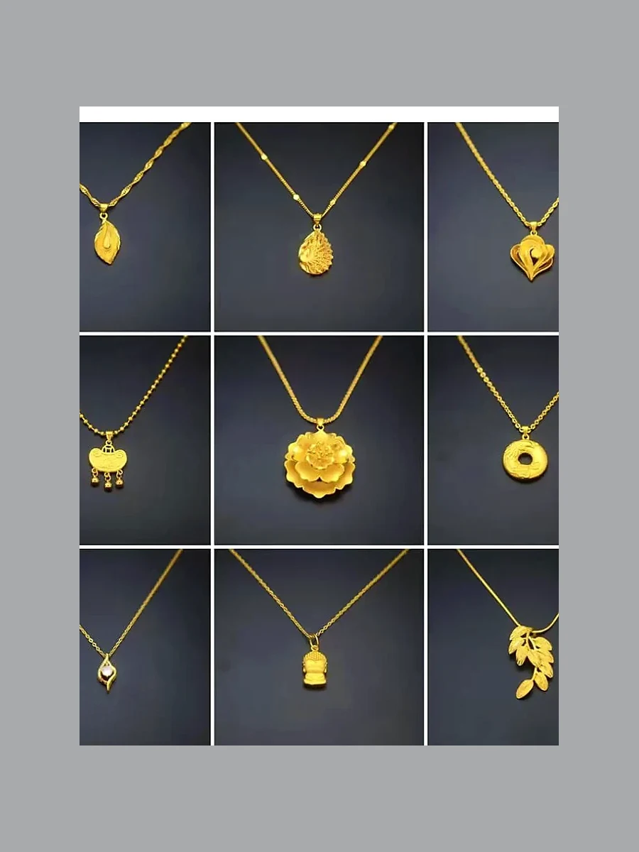 Mini Gold Charm Necklace Selection