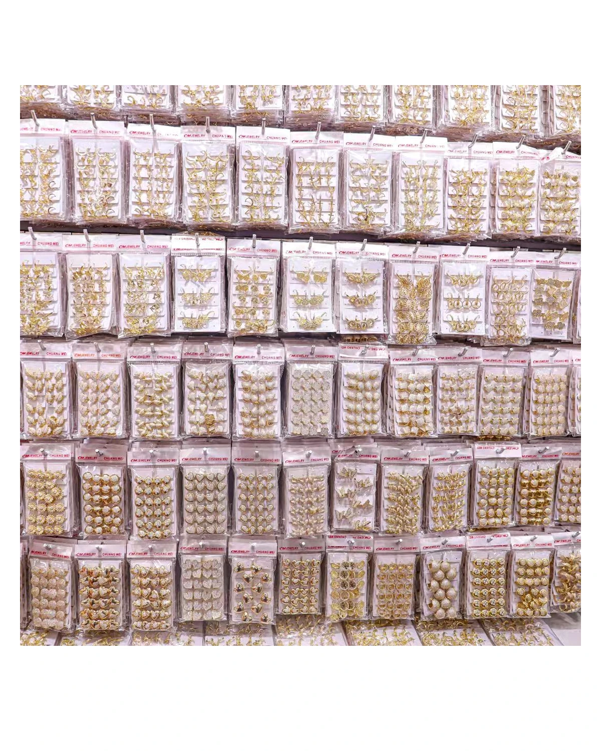 Carded Earring Wall Wholesale Lot wholesale jewelry style W002