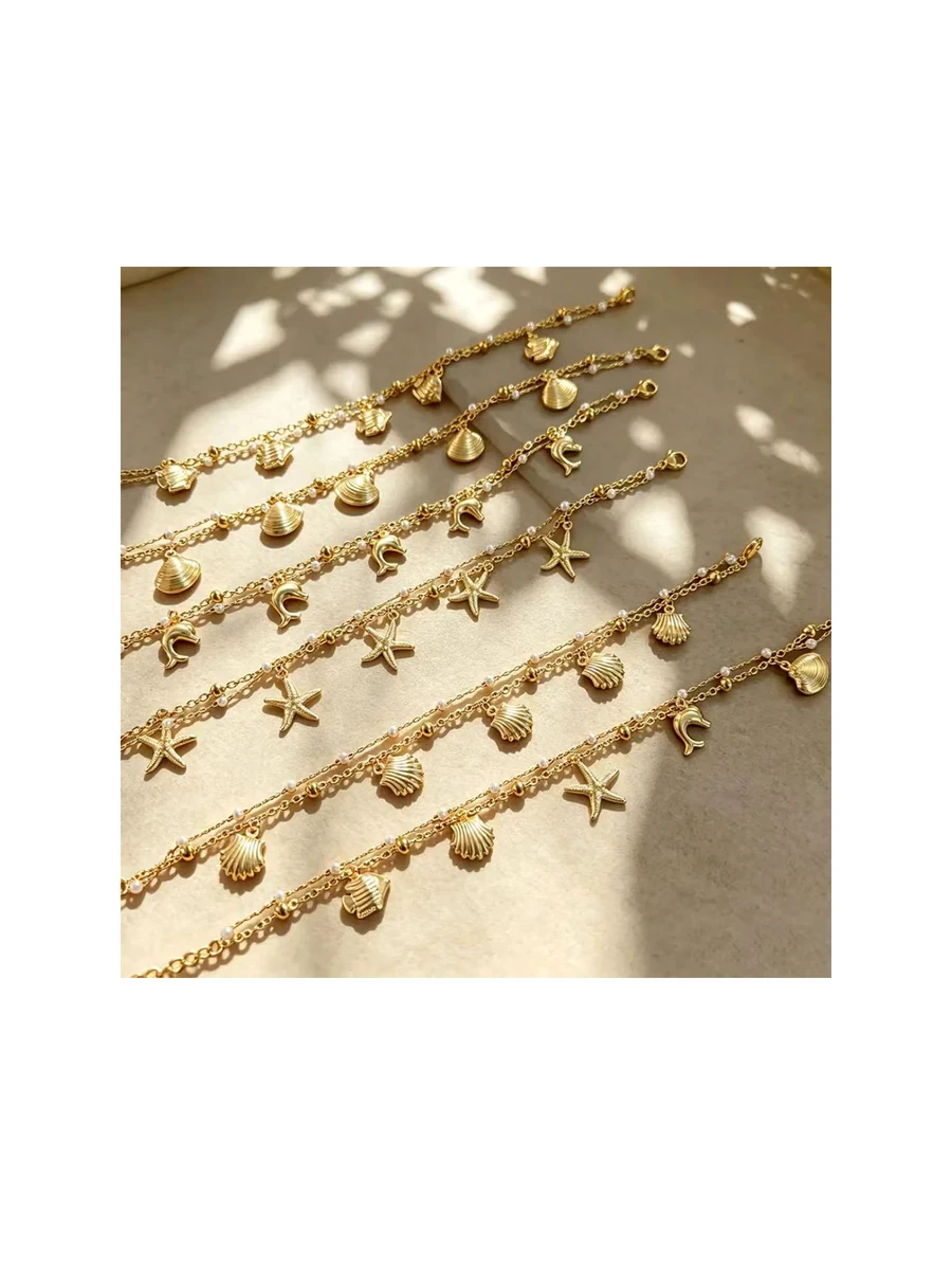 Gold Charm Bracelet Sample Line