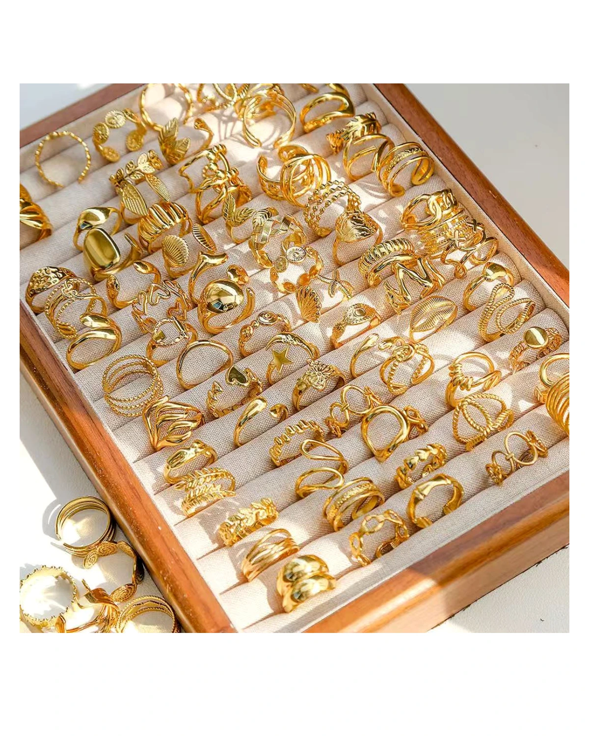 Gold Ring Tray Wholesale Assortment