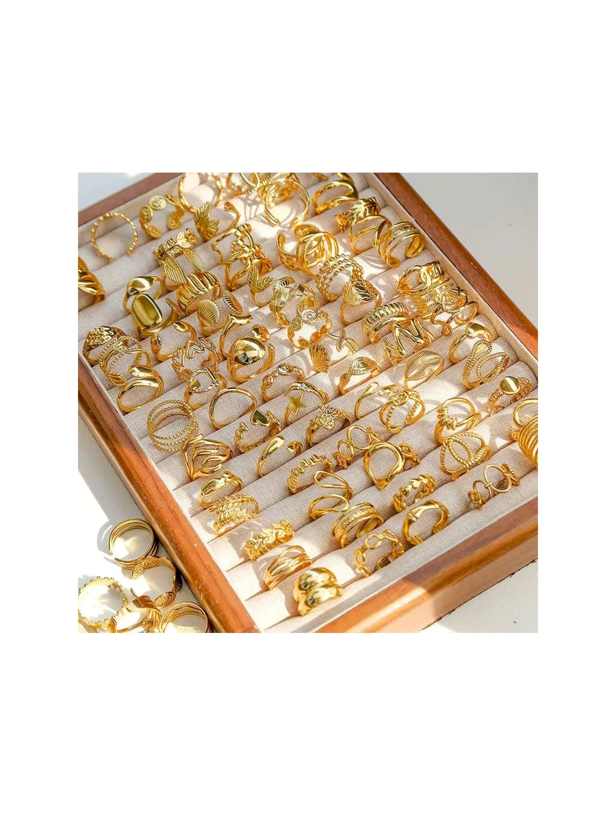 Gold Ring Tray Wholesale Assortment