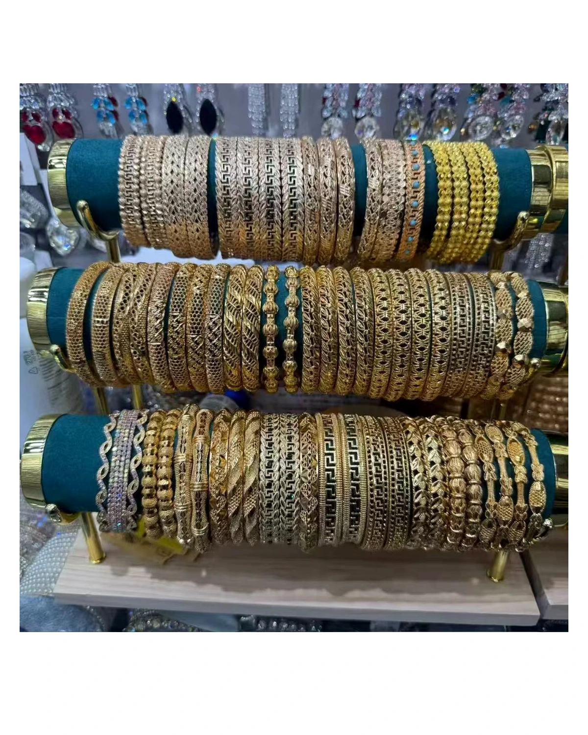 Stacked Bracelet Roll Display