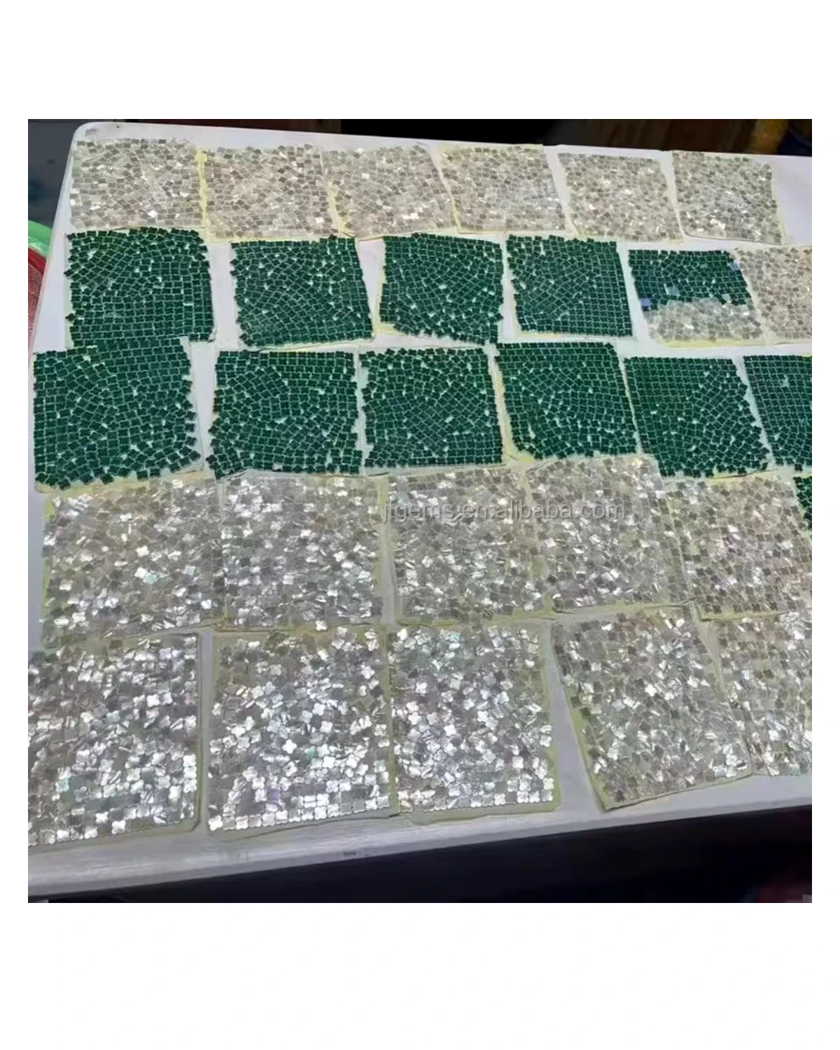 Green Crystal Carded Earring Lot