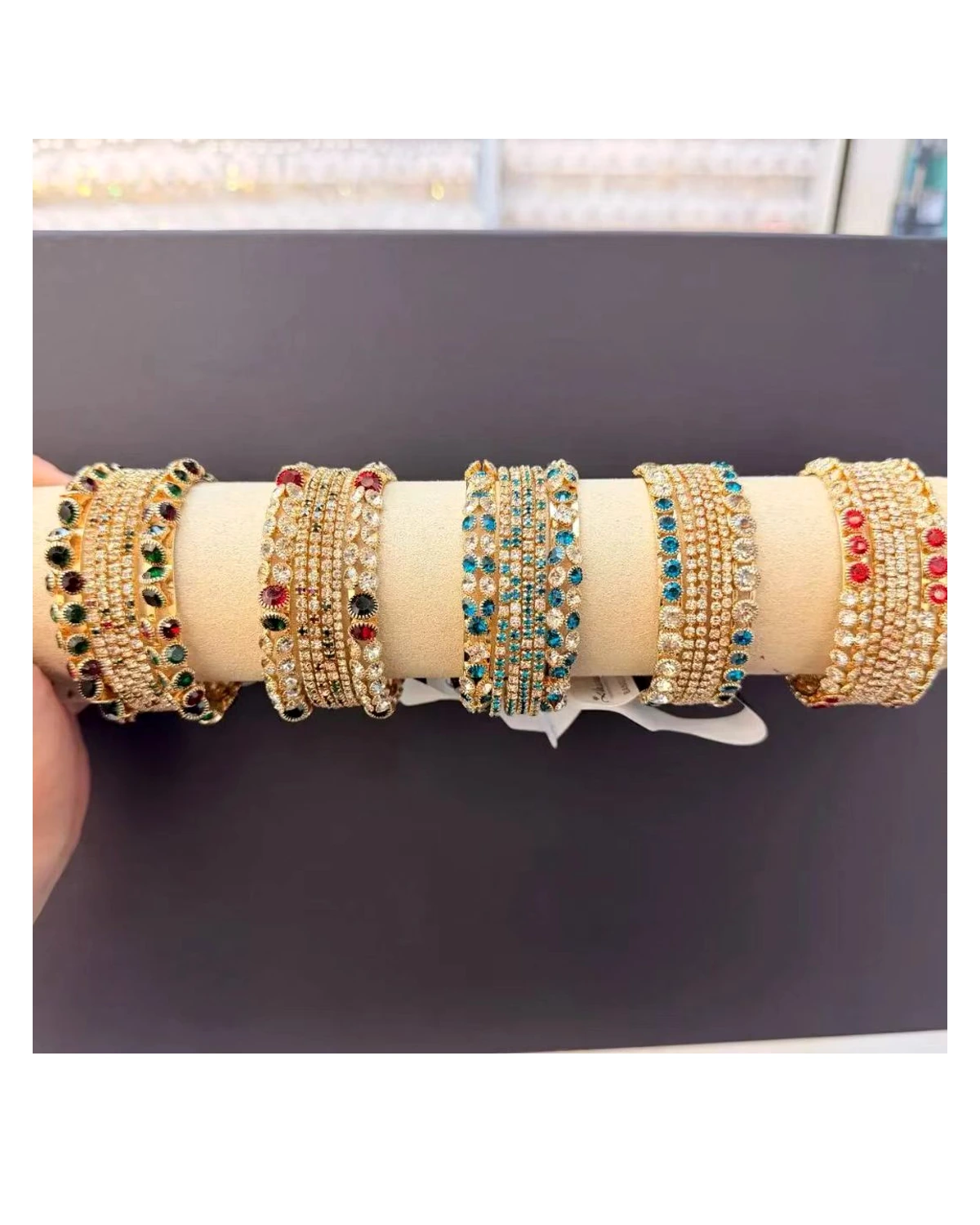 Color Stone Bracelet Roll Assortment
