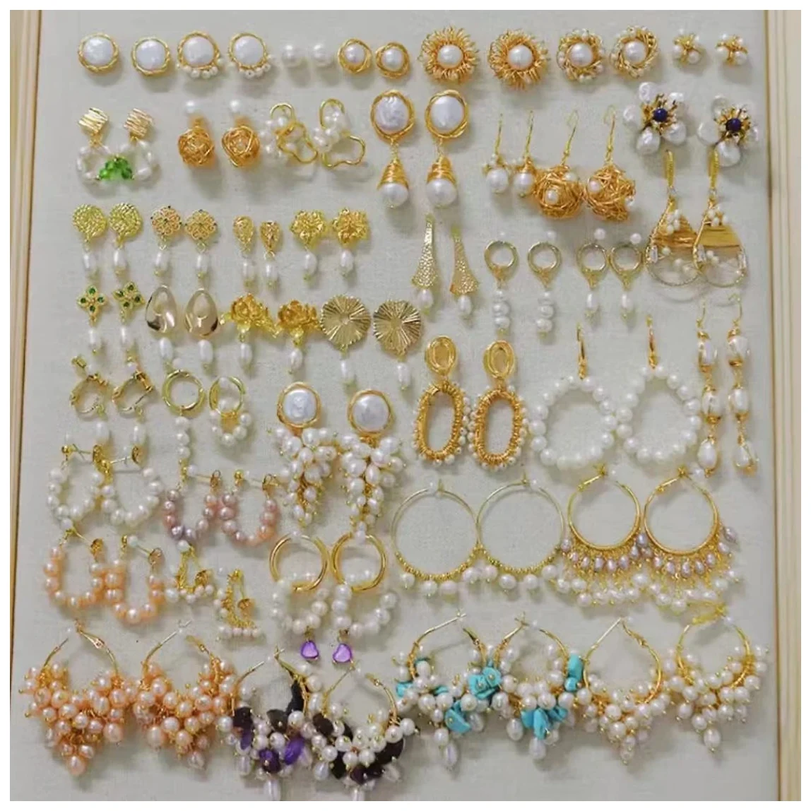Mixed earring and necklace assortment